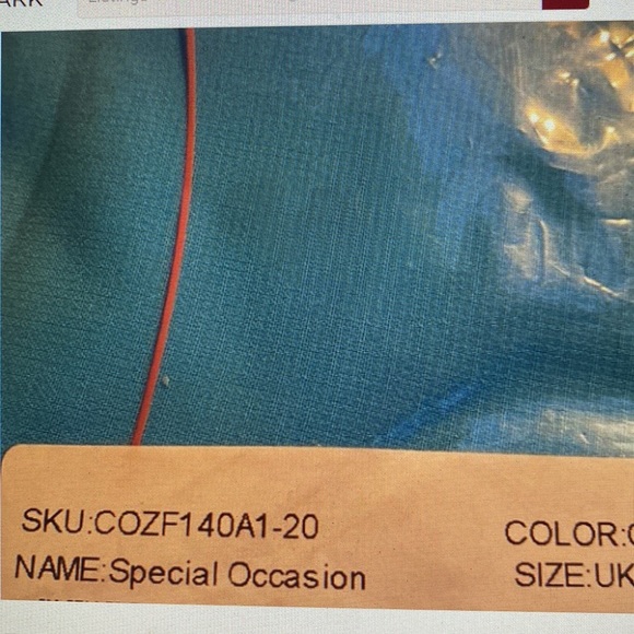 Coco Melody Formal Strapless Sky Blue Formal Maxi Dress Size 4 - Picture 8 of 11